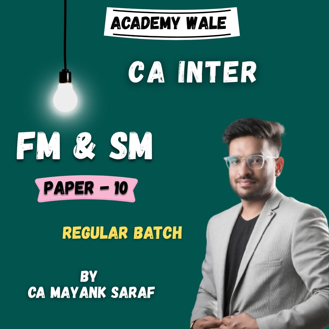 CA Inter Strategic Management (Regular Batch) By CA Mayank Saraf