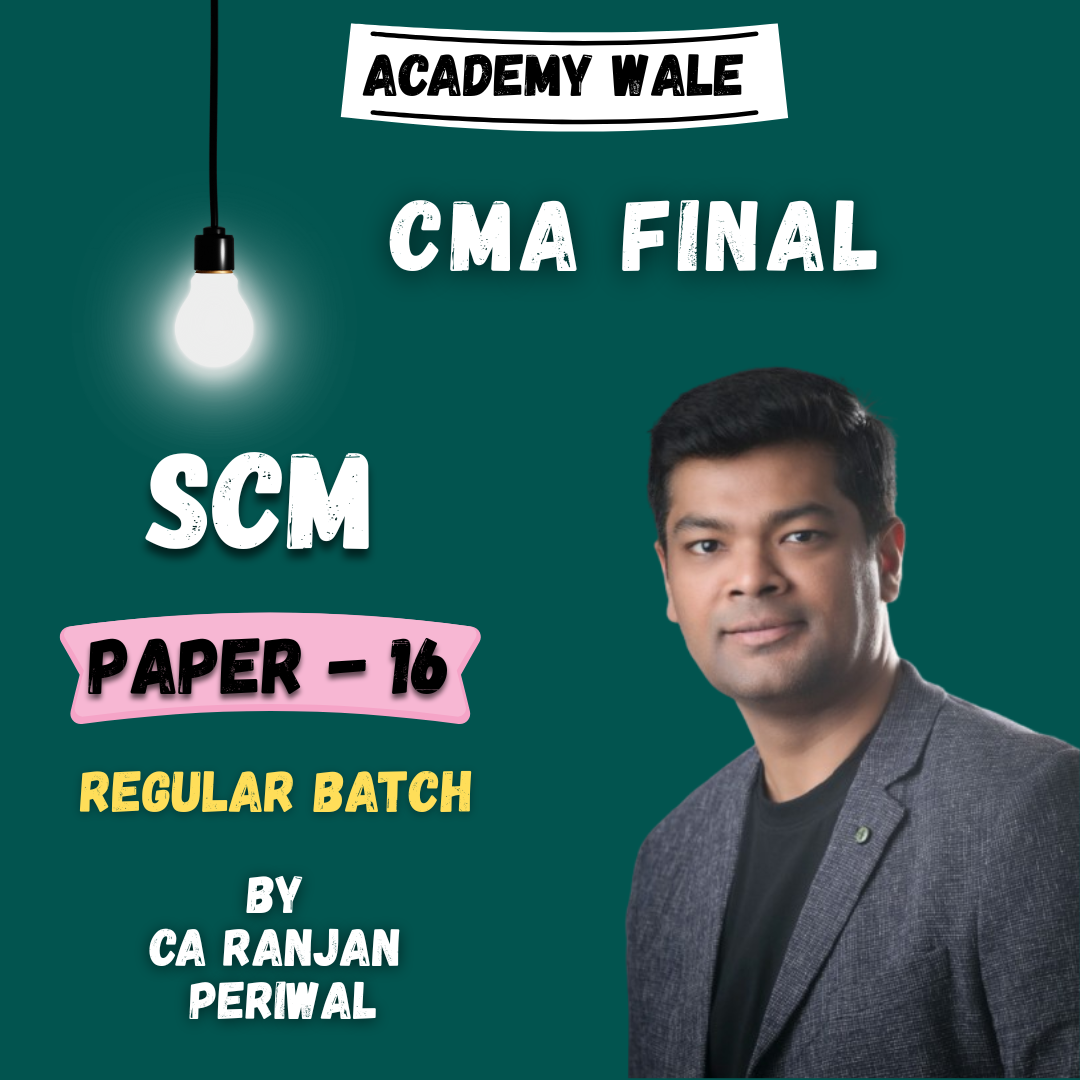 CMA Final Strategic Cost Management (SCM Regular Batch) By CA Ranjan Periwal